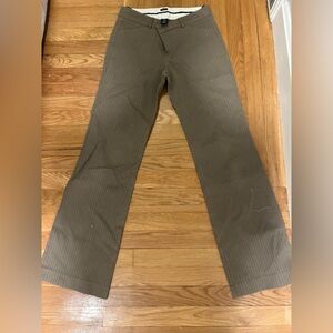 GAP Green Trousers Straight Leg Cotton